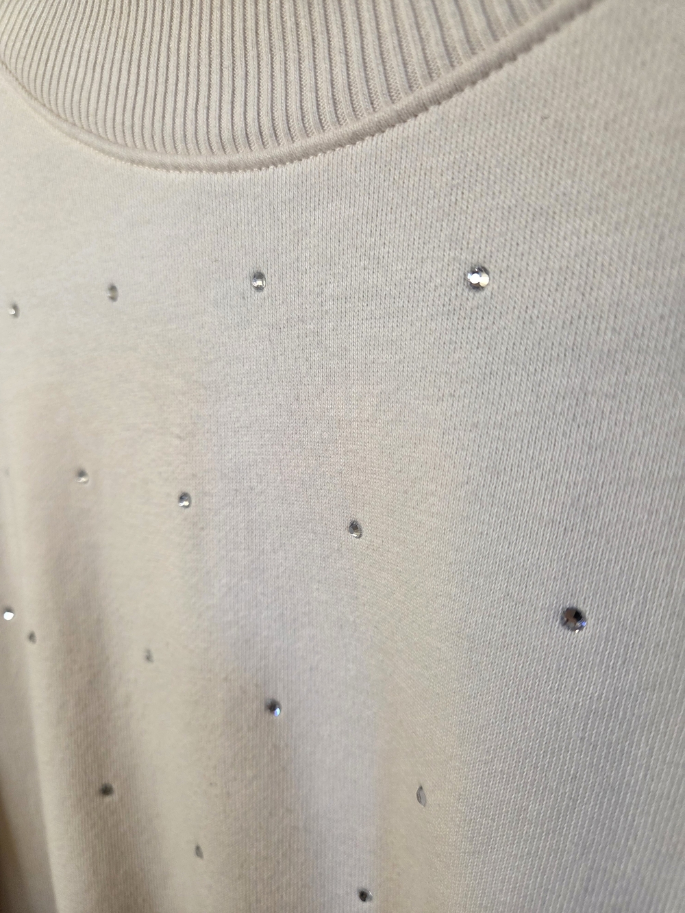 Cream Rhinestone Sweater - Picture 3 of 5